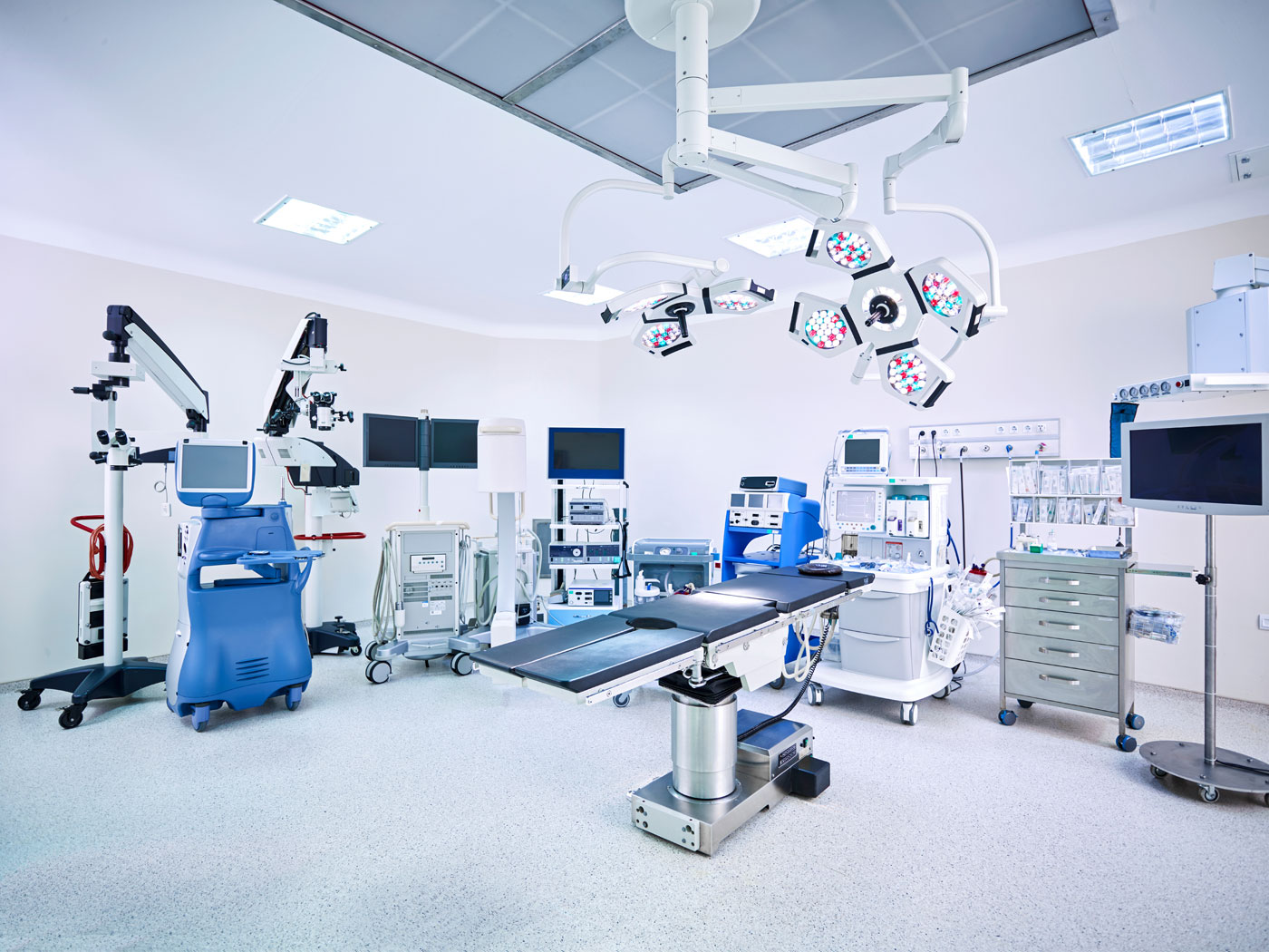 Fully equipped operating room